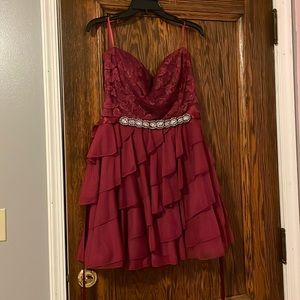 Strapless homecoming/prom dress